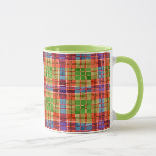 MAC RAE TARTAN Lime Combo Mugg (Höger)