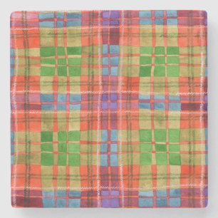 MAC RAE TARTAN Marble Stone Underlägg
