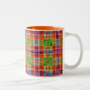 MAC RAE TARTAN Orange 2 Tone Mugg