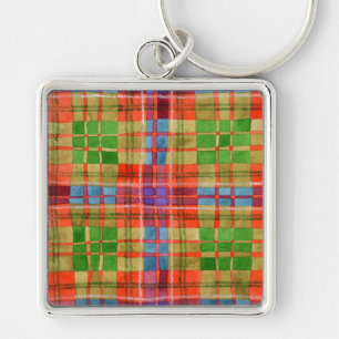 MAC RAE TARTAN Premium fyrkantig nyckelring