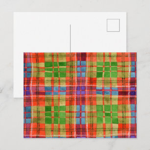 MAC RAE TARTAN Vykort