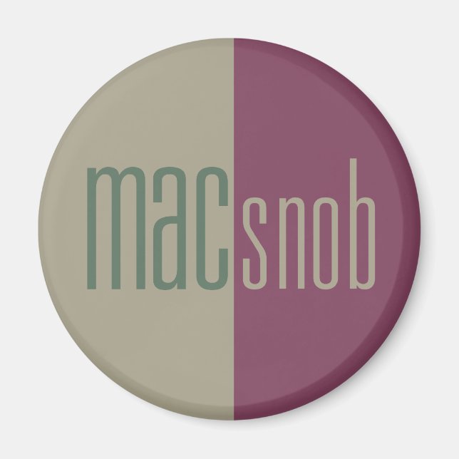 Mac Snob Magnet (Framsidan)