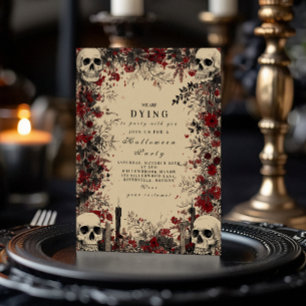 Macabre Candlelight Gothic Soirée Inbjudningar