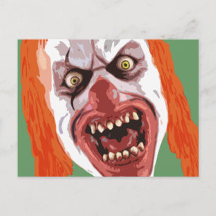 Macabre Clown Vykort