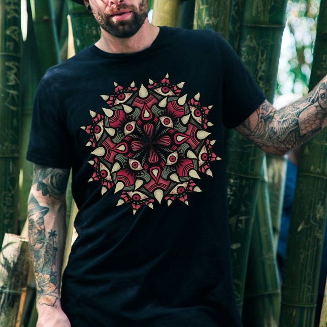 Macabre goth rosa Black horror Circus T Shirt (Skapare uppladdad)