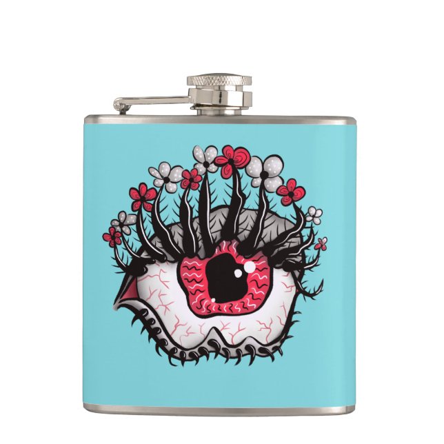 Macabre Öga Melt Creepy Psychedelic Mörk Art Fickplunta (Framsidan)