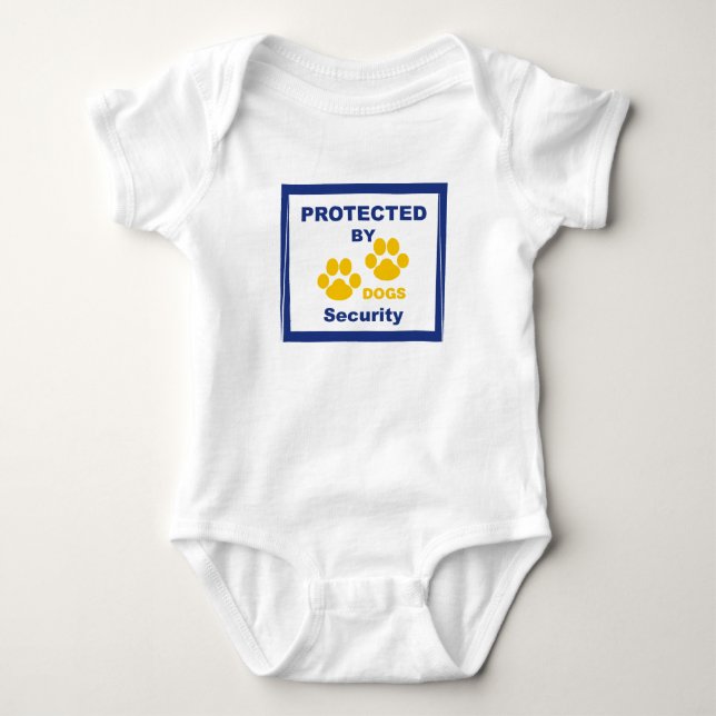 Macacão Baby PROTEGIDO POR CÃES Tröja (Framsida)