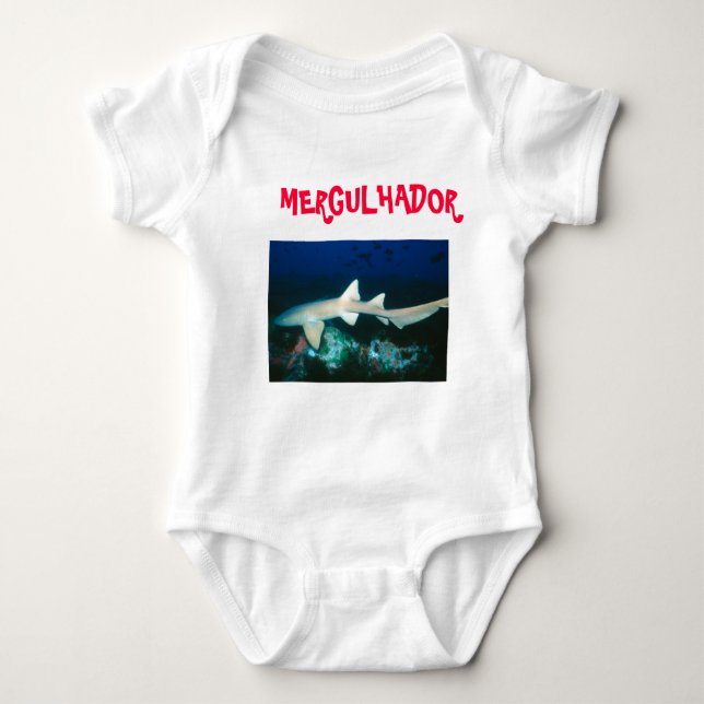 Macacão Bebê Mergulhador T-shirt (Framsida)
