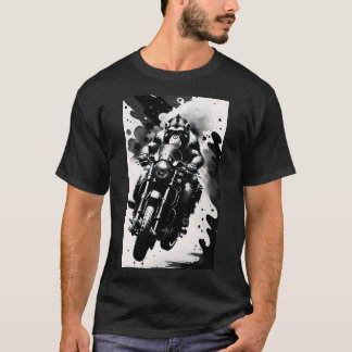 Macaco pilotando moto  t shirt