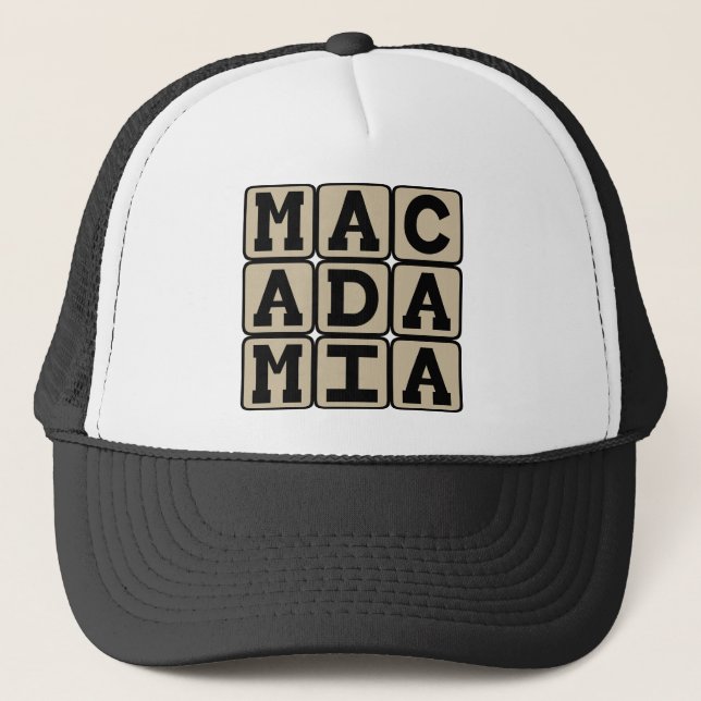 Macadamia, hawaiisk nöt keps (Framsida)