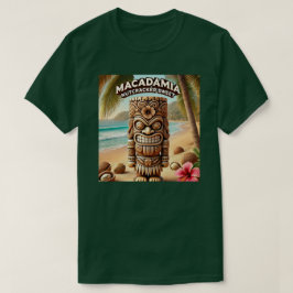 Macadamia Nutcracker Sweet Tiki Stil T Shirt