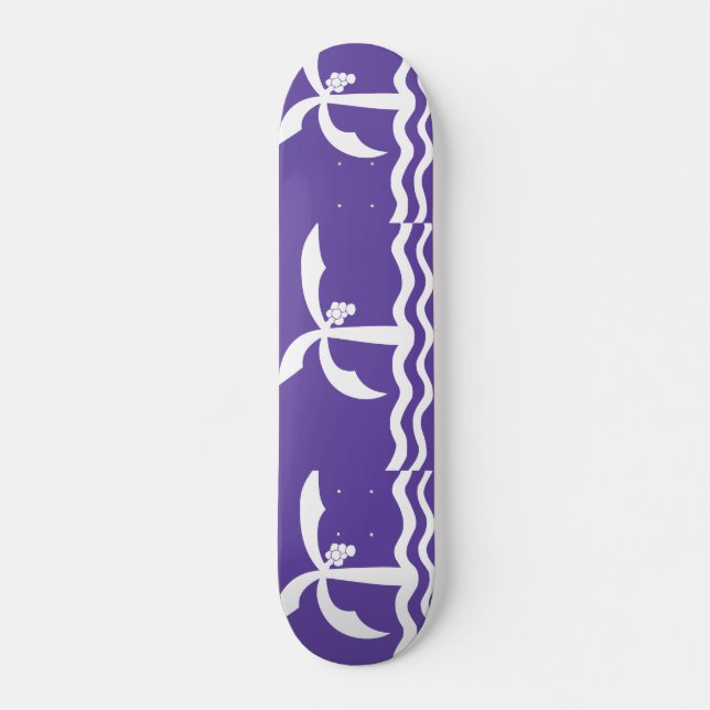 Macae Brasilien flagga Old School Skateboard Bräda 21,6 Cm (Framsida)