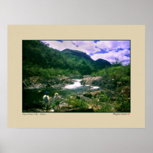 Macal River Falls - Black Sten - Belize Poster