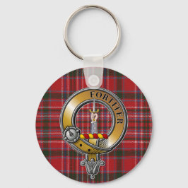 MacAlister Tartan & Badge Nyckelring