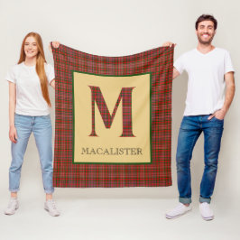 MacAlister Tartan Monogram M Fleecefilt