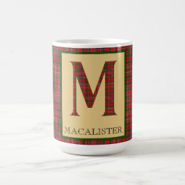 MacAlister Tartan Monogram M Kaffemugg