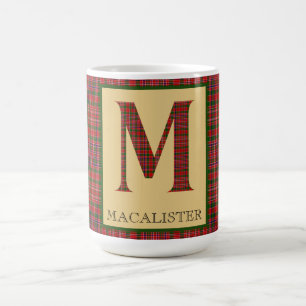 MacAlister Tartan Monogram M Kaffemugg