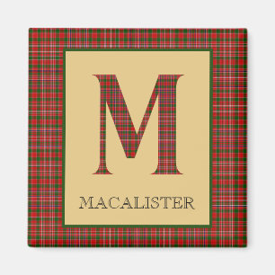 MacAlister Tartan Monogram M Magnet