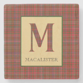 MacAlister Tartan Monogram M  Stenunderlägg