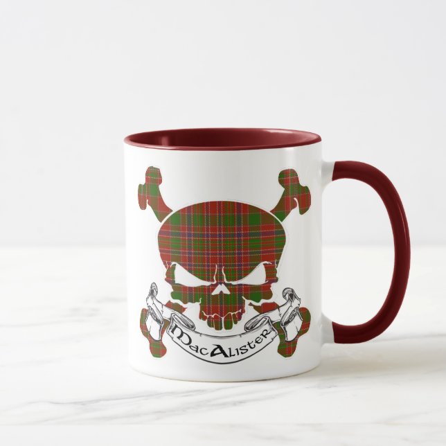 MacAlister Tartan Skull Mugg (Höger)