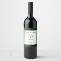 MacAlpine Scottish Bröllop Vin-etikett