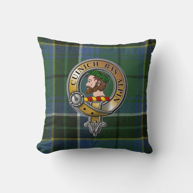 MacAlpine Tartan & Badge Kudde (Framsida)