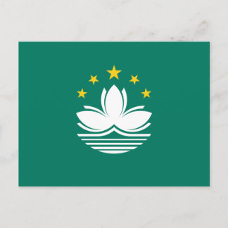 Macao flagga vykort