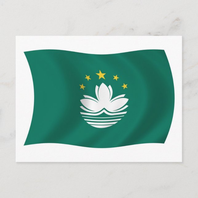Macao Flagga vykort (Framsida)