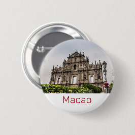 Macao Ruin i St. Paul's Church China Souvenir Knapp