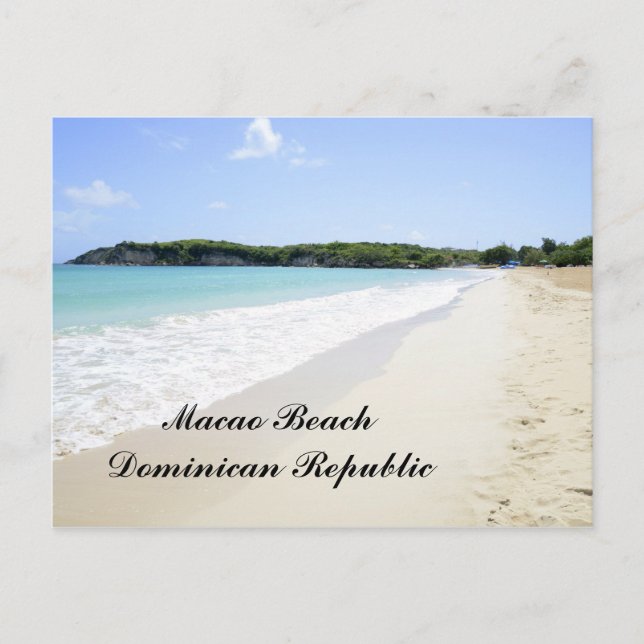 Macao strand i Dominikanska republiken Vykort (Framsida)