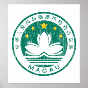 Macao vapensköld poster
