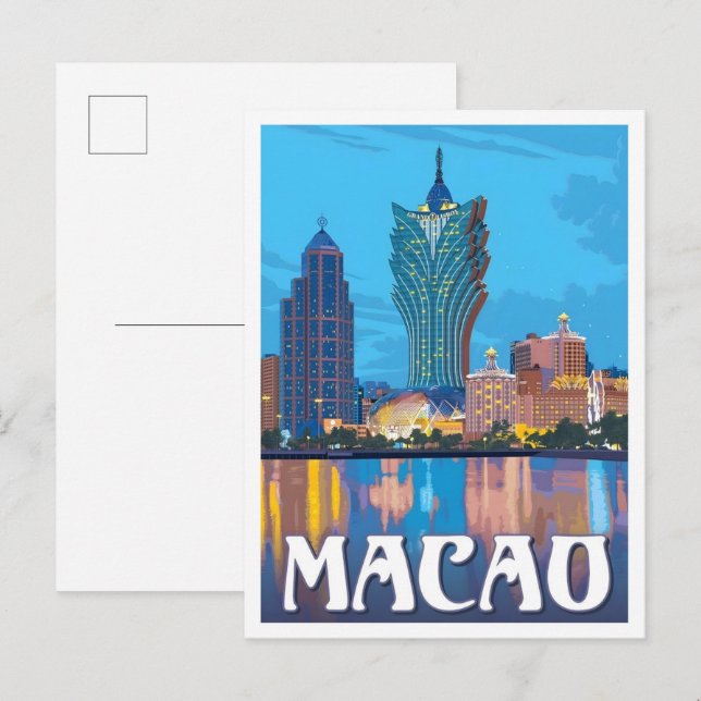 Macao Vintage Resor  Vykort (Fram/baksida)