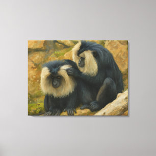 Macaque Bond - Grooming Ritual Canvastryck