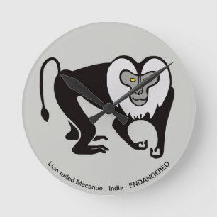Macaque - rund klocka