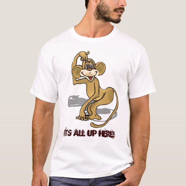 Macaqueapa från Junglewalk.com Tee (Framsida)
