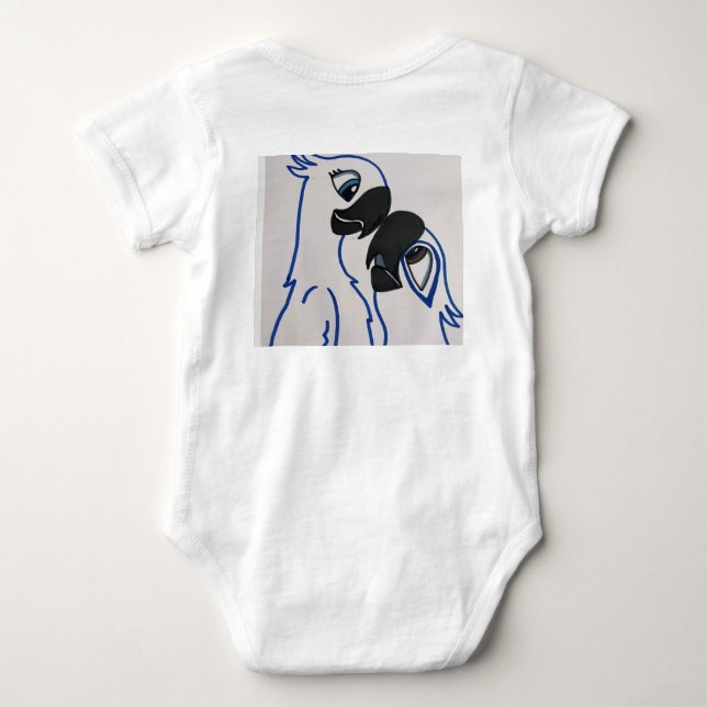 macaquitos pra bebes  t shirt (Baksida)