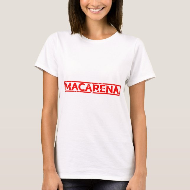 Macarena frimärke tee shirt (Framsida)