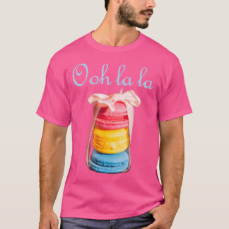 Macaron Älskare Fransk Cookie Macaroons Baker Bake T Shirt