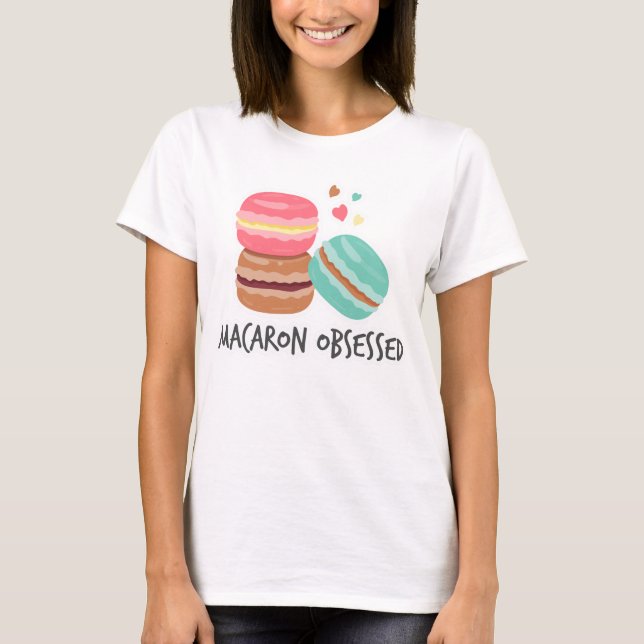 Macaron Älskare presenterar för alla som Kärlek Ma T Shirt (Framsida)