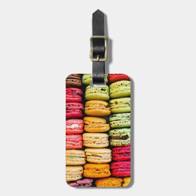 Macaron bagagemärkre bagagebricka (Vertikal Framsida)