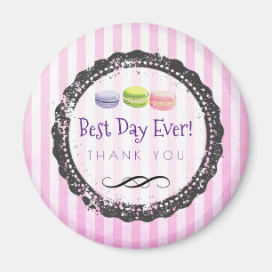 Macaron Bästa dagen någonsin, Tack Magnet
