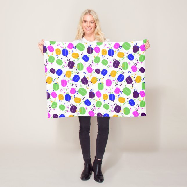 Macaron Confetti Blanket Fleecefilt (På plats)