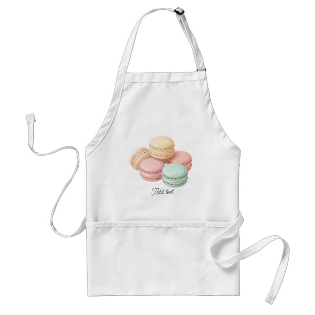 Macaron förkläde – Sött franskt efterrätthus förkl (Framsidan)