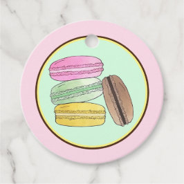 Macaron Fransk Pastry Cookies Macarons Patisserie Gåvor Etiketter