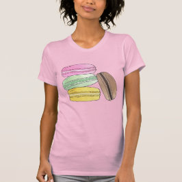 Macaron Fransk Pastry Cookies Macarons Patisserie T Shirt