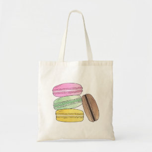 Macaron Fransk Pastry Cookies Macarons Patisserie Tygkasse