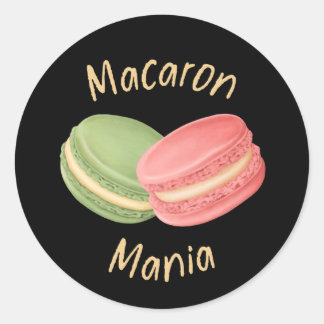 Macaron Mania Macaron Lover Runt Klistermärke