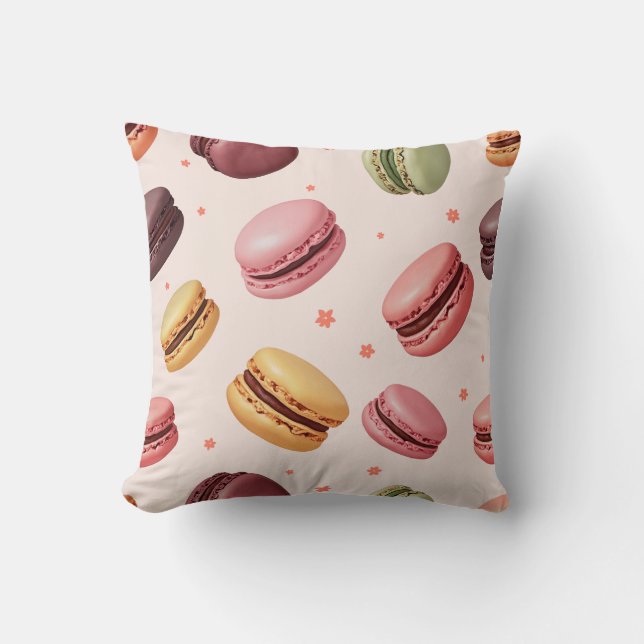 macaron mönster cushion kudde (Framsida)