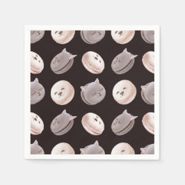 Macaron Mönster Pappersservett