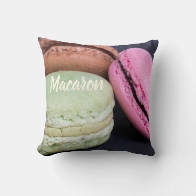Macaron-pastor för söt tandtråd kudde (Framsida)